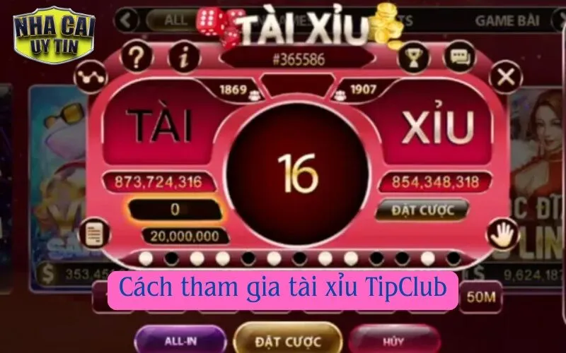 Cách tham gia tài xỉu TipClub